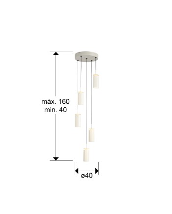 ALFARA- LAMPARA 5L CREMA D35